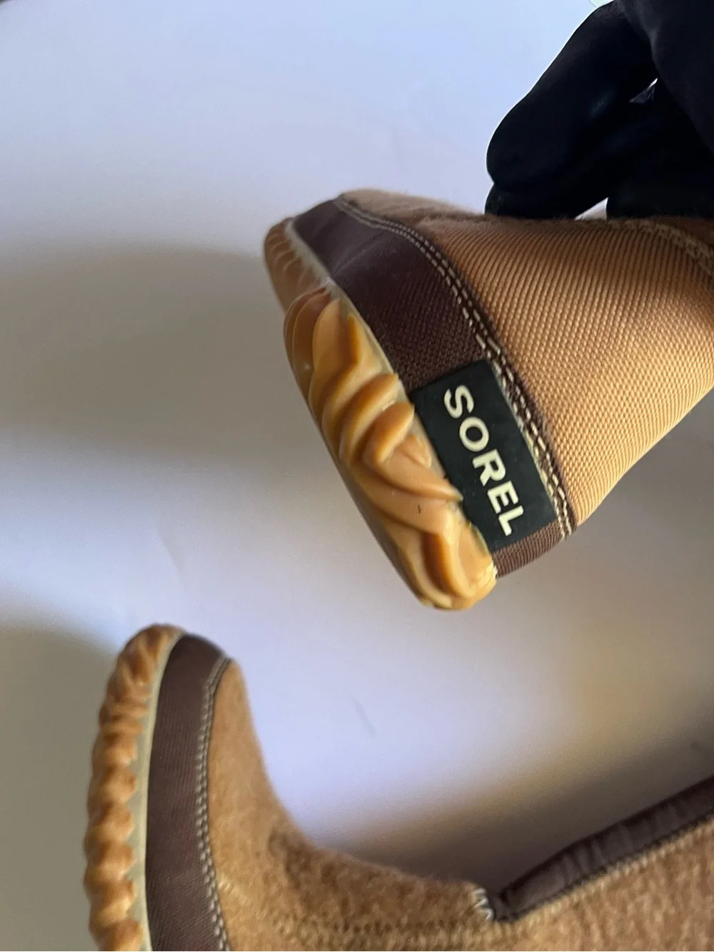 Sorel  Tall Brown Faux-Fur Trim Winter Boots